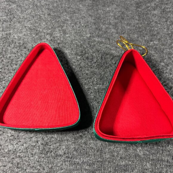 Galerie Au Chocolate Sequined Christmas Tree Ornament Keepsake Empty Box w Lid - Picture 5 of 6